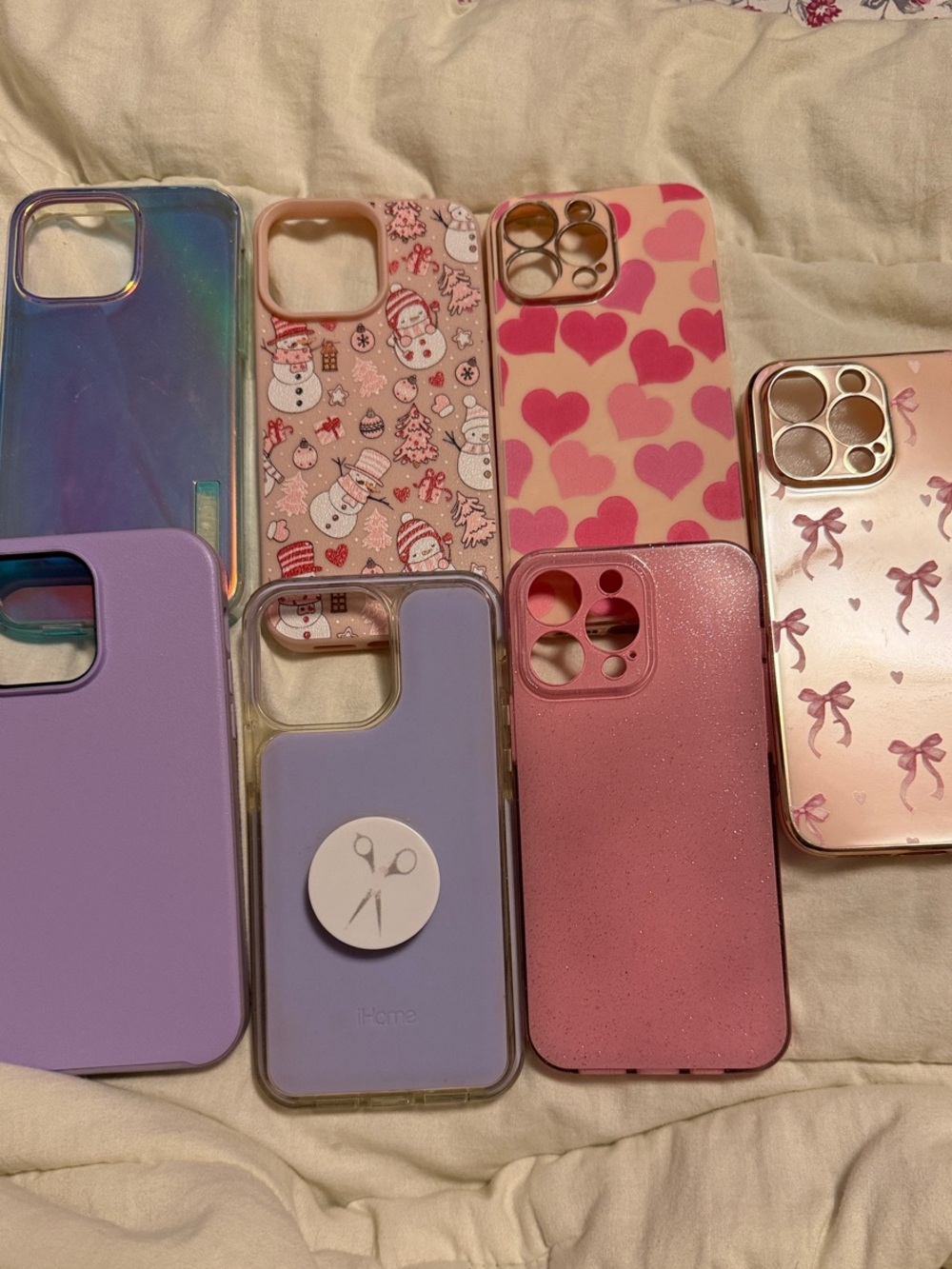 Assorted Pink & Lavender Phone Case Set — Multi-Style Protective Covers